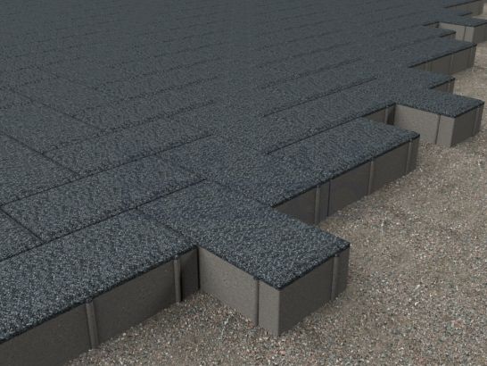 Кирпичик 200x100x60 (черный гранит)-укладка